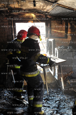 Sopot ulica Grunwaldzka 97a. Pozar mieszkania na poddaszu....