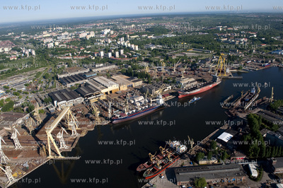 Stocznia Szczecinska z lotu ptaka. 13.05.2009 fot....