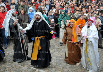 Wejherowo. Droga Krzyzowa. Inscenizacja Meki Panskiej...