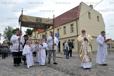 Procesja Bozego Ciala w Gdansku Letnicy, parafia sw....