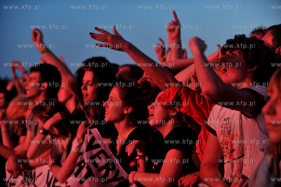 Heineken Open'er Festival w Gdyni.Publicznosc. 05.07.2013...