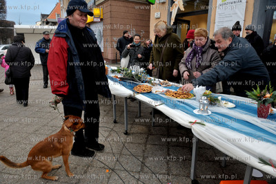 Gdansk Oliwa. Wigilia Oliwska przed siedziba galerii...
