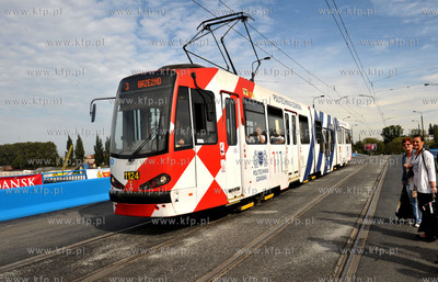 Gdansk. Otwarcie Mostu Siennickiego dla ruchu samochodowego....