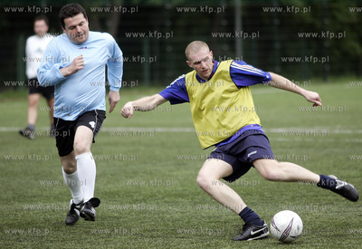 Sopot. Pilka nozna. Spotkanie towarzyskie druzyn Urzedu...