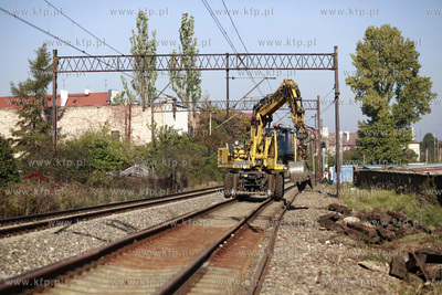 Gdansk. Remont  torow na trasie Gdansk Stocznia do...