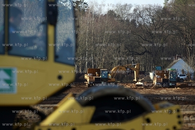 Gdansk Oliwa. Budowa boiska przy ul. Bytowskiej, ktore...