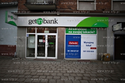 Gdansk. Zamkniety Getin Bank przy ul. Rajskiej.
29.02.2012
fot....