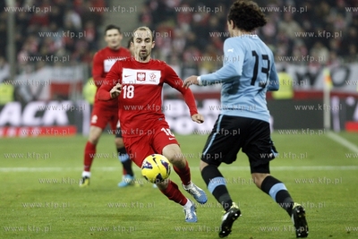 Gdansk.PGE Arena. Mecz towarzyski Polska - Urugwaj....