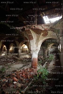 Ruina zabytkowej stajni barokowo _ klasycystycznego...
