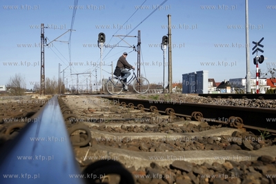 Przejaz kolejowy na ul. Lanowej w Gdansku Olszynce.
02.04.2014
fot....