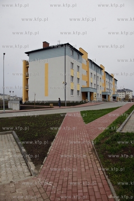 Uroczystosc przekazania mieszkan nowym lokatorom w...