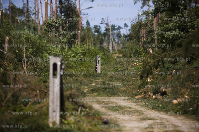 Skutki nawałnicy, która z piątku na sobotę przeszła...