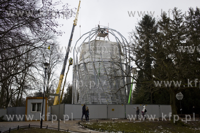 Budowa nowej Palmiarni w Parku Oliwskim. 25.01.2018...