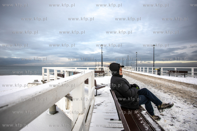 Molo w Gdańsku Brzeźne otwarte po remoncie.
22.12.2021
fot....