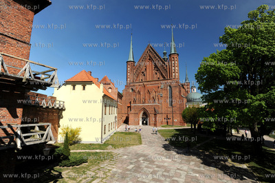 Frombork, Wzgorze Katedralne. Gotycka katedra pw. Wniebowziecia...