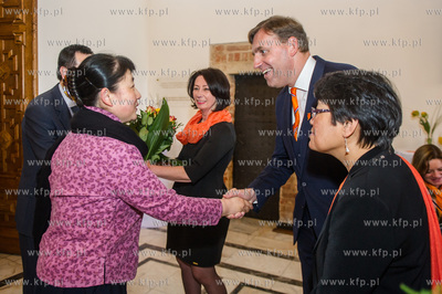 Gdansk. Wielka Sala Wety Ratusza Glownego Miasta. Obchody...