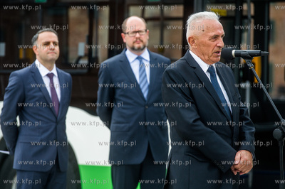 Gdansk. Olowianka. Uroczystosc podpisania umowy na...