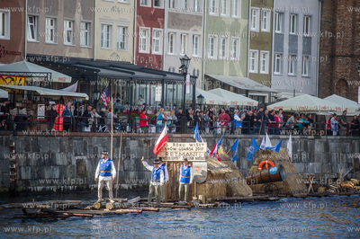 Gdańsk. Przywitanie członków Bractwa Flisackiego...