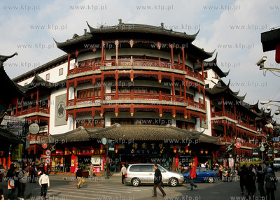 Chiny, Szanghaj. Jedna z dzielnic Szanghaju, Old Town,...