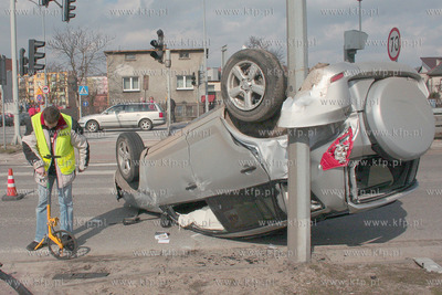 Wejherowo. Groznie wygladajacy wypadek drogowy na drodze...