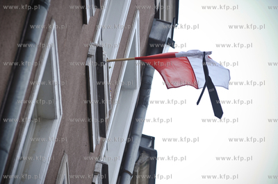 Stare Miasto w Gdansku. Zaloba narodowa po katastrofie...