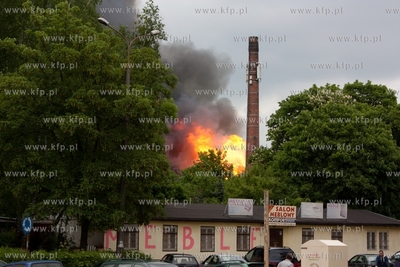 Pozar zabytkowego mlyna w Starogardzie Gdanskim. 26.05.2013...