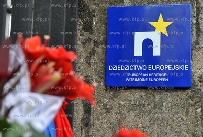 Odsloniecie Znaku Dziedzictwa Europejskiego na historycznej...