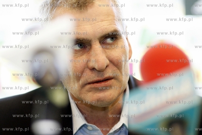 Gdansk. PGE Arena. Konferencja prasowa z nowym trenerem...