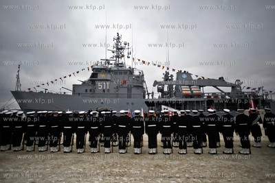 Gdynia Oksywie. Port Wojenny. Uroczystosc objecia przez...