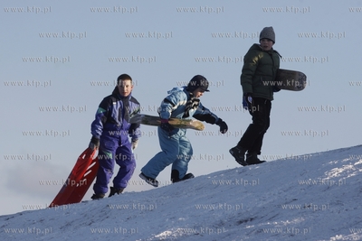 Sanki w Parku Ronalda Reagana w Gdansku.
19.01.2014
fot....