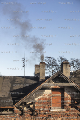 Dym z komina w gdańskiej Letnicy.
07.02.2020
fot....