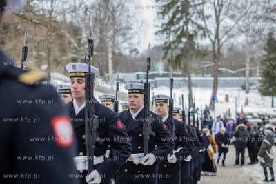 Gdańsk. Cmentarz Srebrzysko. Pogrzeb prof. Andrzeja...