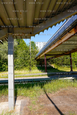 Gdańsk, Suchanino. Kładka dla pieszych nad ul. Powstańców...