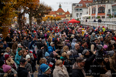 Sopot. Święto Niepodległości. Parada rowerzystów,...