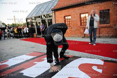 Gdansk. Dziedziniec Polskiej Filharmoni Baltyckiej....