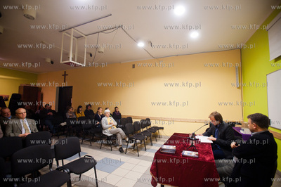 Gdansk. Sala Czarna domku akademickim przy kosciele...