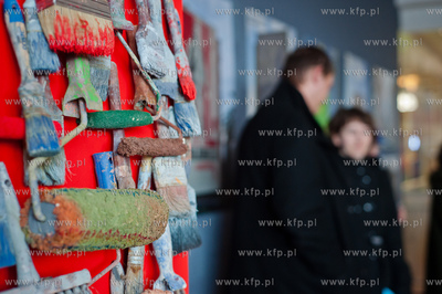 Gdansk. Centrum handlowe ETC. Wernisaz wystawy muralu...