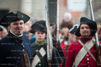 Gdansk. Plac miedzy Złota Brama a Wieza Wiezienna....