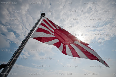 Gdynia. Nabrzeze Pomorskie. Uroczyste powitanie japonskiego...