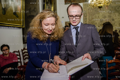 Gdansk. Wielka Sala Wety Ratusza Glownego Miasta. Promocja...