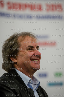 Gdansk. Historyczna sala BHP. Konferencja prasowa poprzedzajaca...