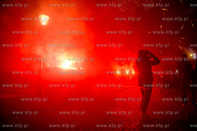 Gdańsk. Zabawa sylwestrowa na Targu Węglowym.  31.12.2016...