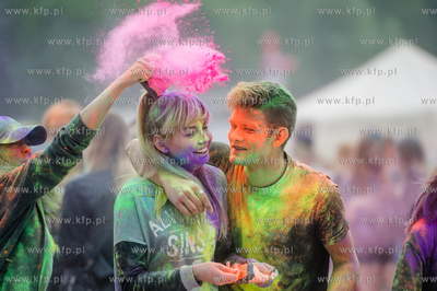 Gdańsk. Plac Zebrań Ludowych. Festiwal Kolorów Nocy...