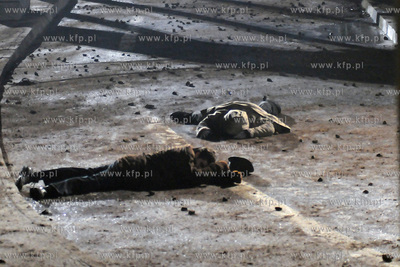 Plan zdjeciowy filmu o masakrze robotnikow na Wybrzezu...