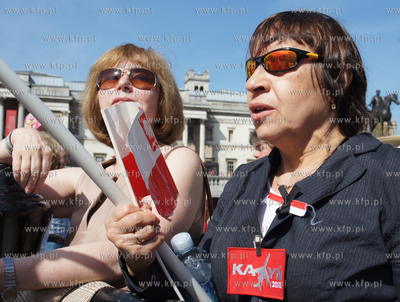 Londyn, Trafalgar Square. Polonia obchodzi pierwsza...