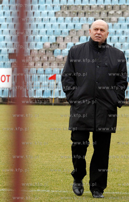 Prezes PZPN Grzegorz Lato w wizyta Szczecinie, gdzie...