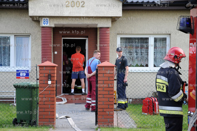 W Domu Opieki w Rumi doszlo do pozaru w pomieszczeniu...