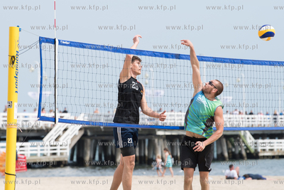 Sopot, plaża. Mecze siatkówki plażowej przy molo
23.07.2022
fot....