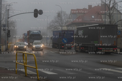 Ulica Grunwaldzka w Pruszczu Gdańskim. 
20.01.2025
fot....
