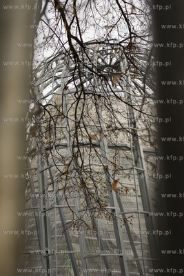 Gdańsk. Park Oliwski. Remontowana palmiarnia.31.20.2019...